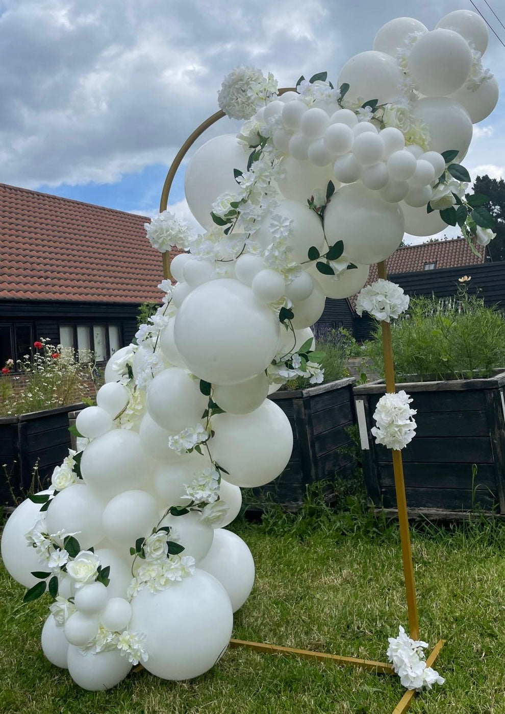 White Wedding Garland