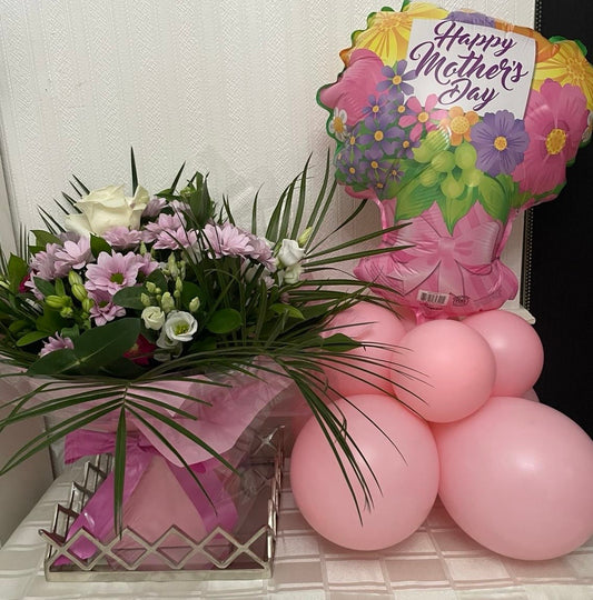 Mothers Day Flowers & Balloon